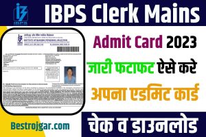 IBPS Clerk Mains Admit Card 2023: IBPS Clerk Mains का Admit Card हुआ जारी