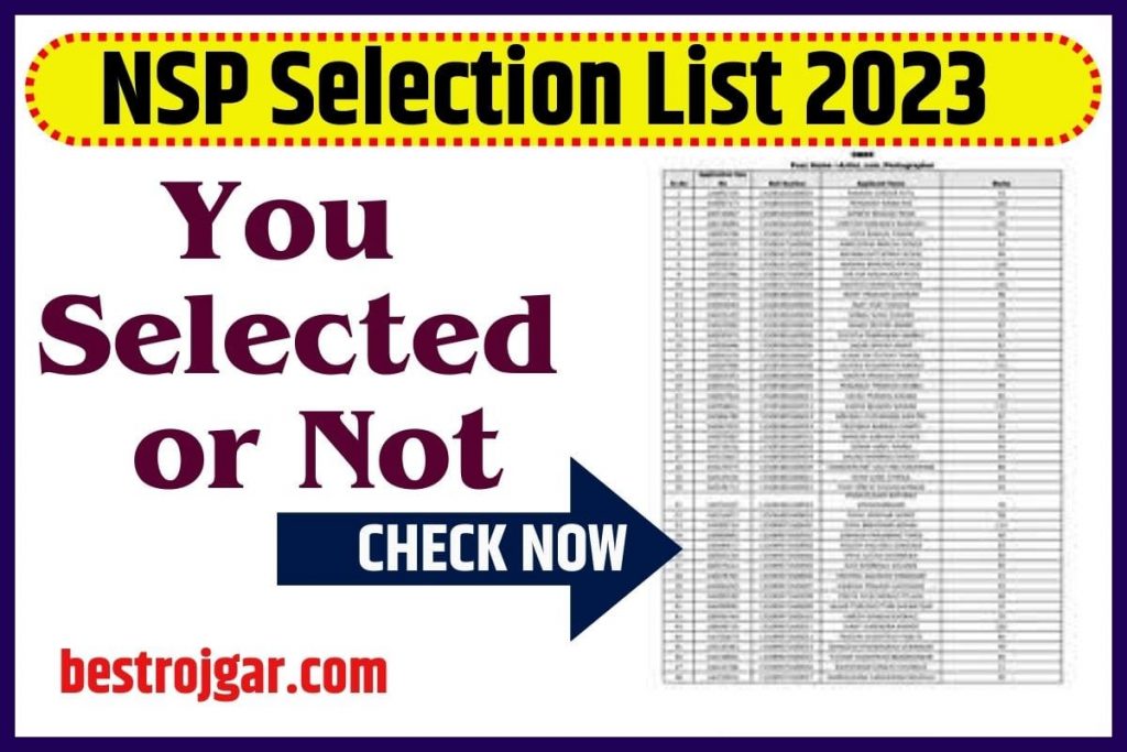 NSP Selection List