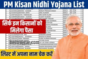 PM Kisan Nidhi Yojana List 2023 : सिर्फ इन किसान को मिलेगा पीएम किसान सम्मान निधि का पैसा, लिस्ट हुई जारी