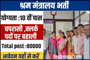 Ministry of Labour Recruitment 2024 : 80000 पदों पर बंपर भर्ती का नोटिफिकेशन,10वीं पास के लिए मौका, जाने आवेदन प्रक्रिया?