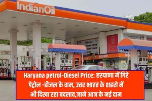 Haryana Petrol-Diesel Price 2023: हरियाणा में गिरे पेट्रोल-डीजल के दाम, उत्तर भारत के शहरों में भी दिख रहा बदलाव, जानें आज के नए दाम