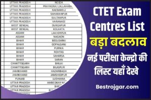 CTET Exam Centres List 2023