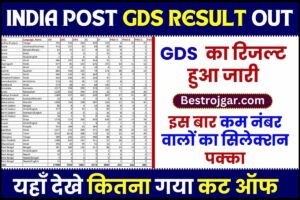 India Post GDS Result 2024 के लिए इंडिया पोस्ट जीडीएस परिणाम 2024, परिणाम रिलीज की तारीख