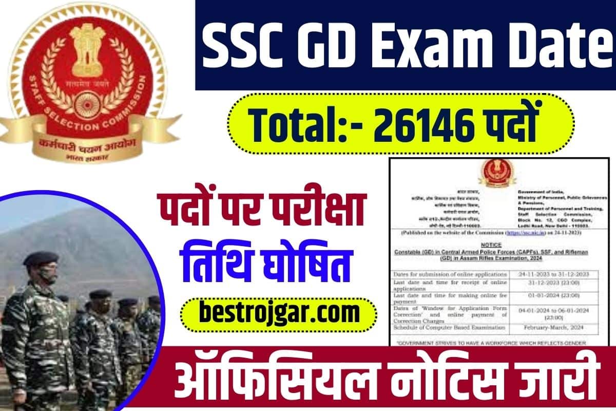 SSC GD Exam Date