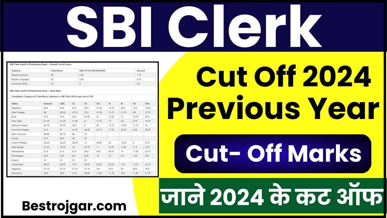 SBI Clerk Cut Off 2024