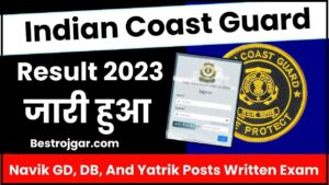 Indian Coast Guard Result 2023