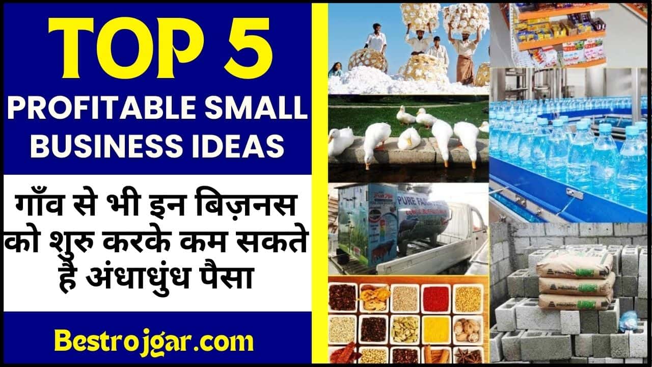 Top 5 Profitable Small Business Idea : गाँव में ये 5 स्मॉल बिजनेस से ...