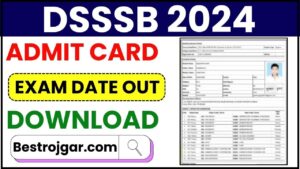 DSSSB Admit Card 2024: फरवरी परीक्षा तिथियां (Out), Assistant/Instructor/TGT/PGT और अन्य पदों के लिए कॉल लेटर डाउनलोड करें और जनके पूरी जानकारी हमारे बेवसाइट पर 