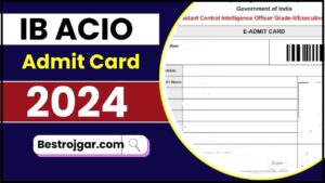 IB ACIO Admit Card 2024