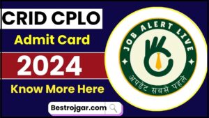 CRID CPLO Admit Card 2024