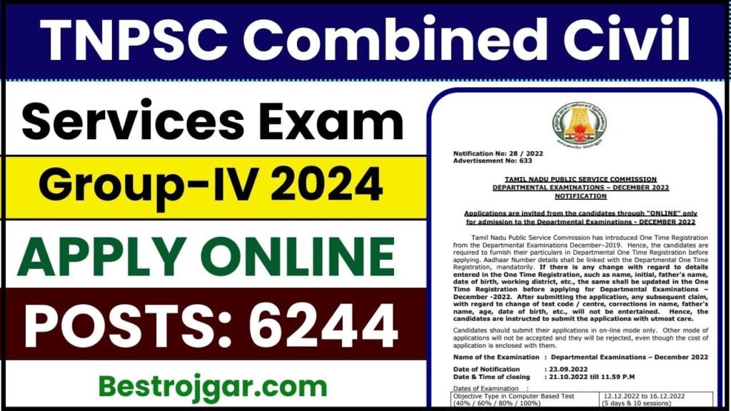TNPSC Combined Civil Services Exam 2024
