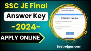 SSC JE Final Answer Key 2024