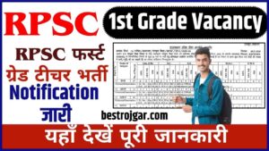 RPSC 1st Grade Vacancy 2024: आरपीएससी फर्स्ट ग्रेड टीचर भर्ती का नोटिफिकेशन जारी