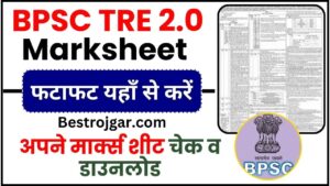 BPSC TRE 2 Marksheet 2024 : BPSC ने TRE 2.0 का मार्कशीट किया जारी, फटाफट यहाँ से ऐसे करें अपने मार्क्स शीट चेक व डाउनलोड 