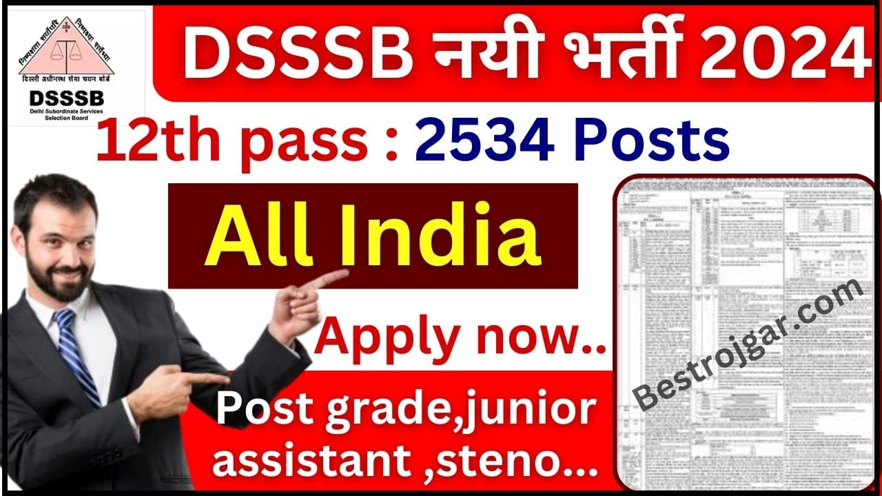 DSSSB New Bharti 2024