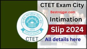 CTET Exam City Intimation Slip 2024 : CBSE CTET 2024 का Exam Intimation Slip जारी, जाने कब होगी परीक्षा और कैसे कर सकते है डाउनलोड ?