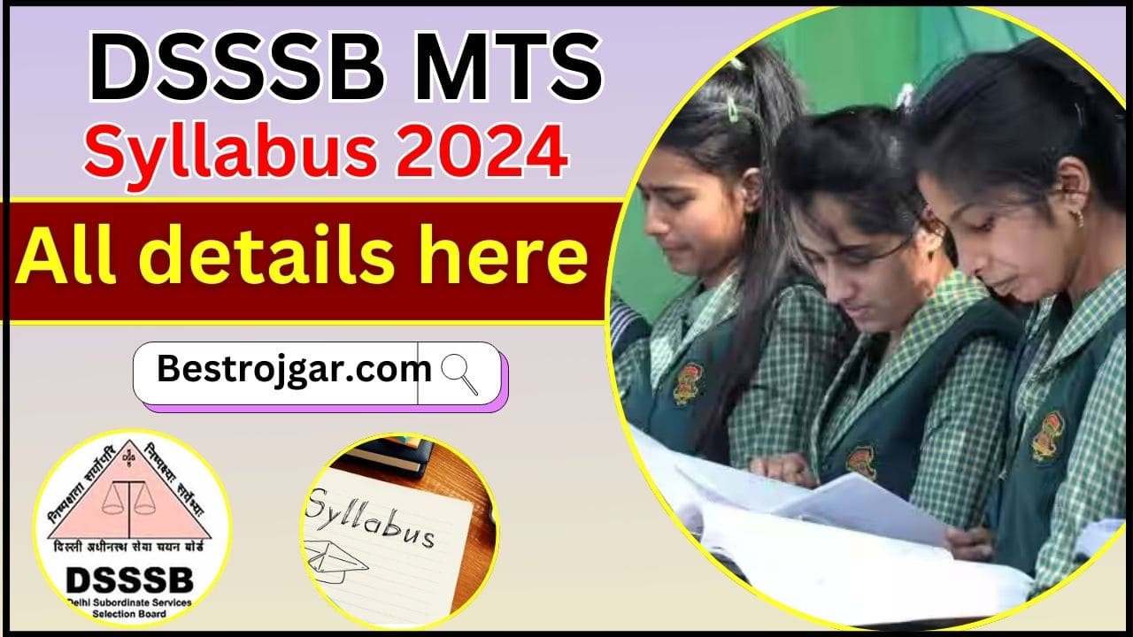 DSSSB MTS Syllabus