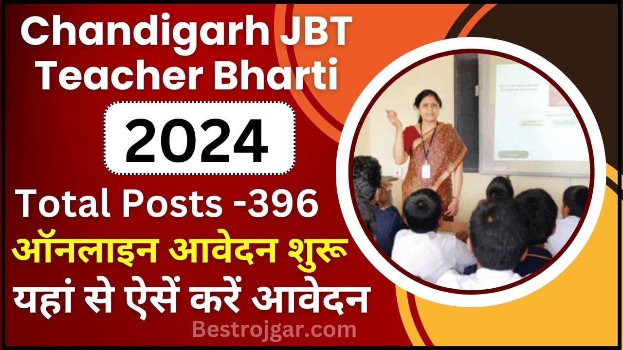 Chandigarh JBT Teacher Recruitment 2024
