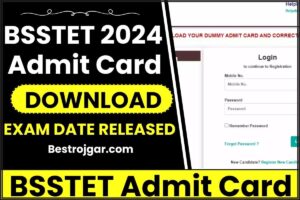 BSSTET Admit Card 2024