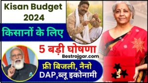 PM Kisan Budget 2024 : बजट में किसानों के लिए क्या-क्या बड़े ऐलान हुए, फ्री बिजली, नैनो DAP, ब्लू इकोनामी, जाने पूरी जानकारी यहाँ 