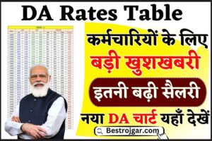 DA Rates Table 2024 : कर्मचारियों के लिए आ गई बड़ी खुशखबरी, नया DA चार्ट यहाँ से देखें