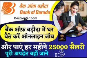 BOB Online Work From Home Job 2024: बैंक ऑफ़ बड़ौदा में घर बैठे करें ऑनलाइन जॉब और पाएं हर महीने 25000 सैलरी, पूरी अपडेट यहाँ 