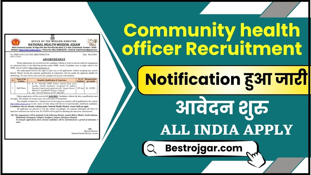 Community health officer Recruitment 2024