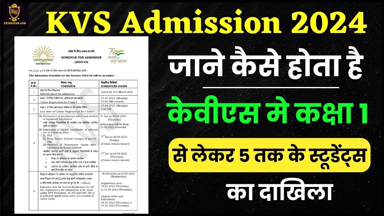 KVS Admission 2024