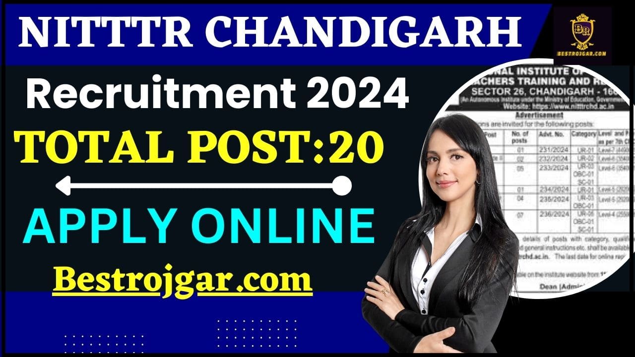 NITTTR Chandigarh Vacancy 2024