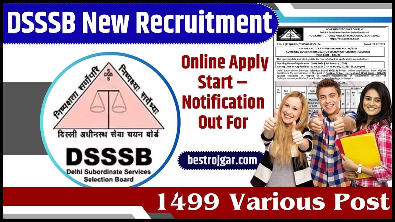 DSSSB New Recruitment Latest Update 