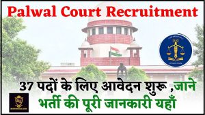 Palwal Court Recruitment 2024 : 37 पदों के लिए आवेदन शुरू ,जाने भर्ती की पूरी जानकारी यहाँ