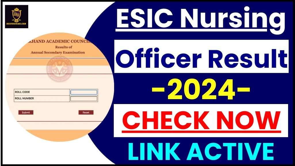 ESIC Nursing Officer Result