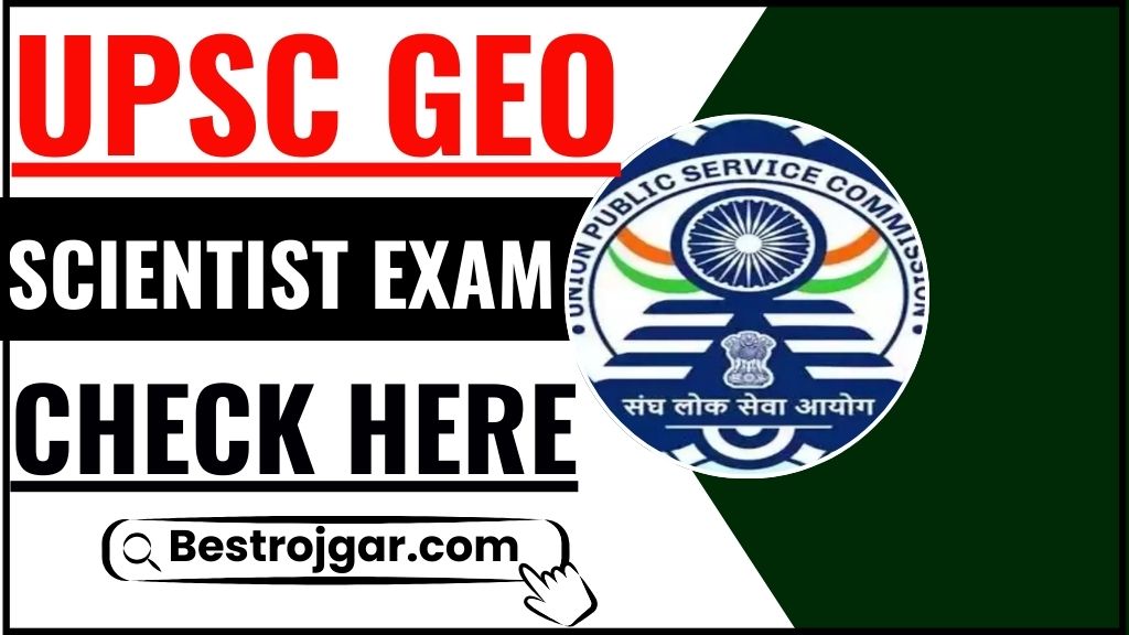 UPSC Geo Scientist Exam 2025