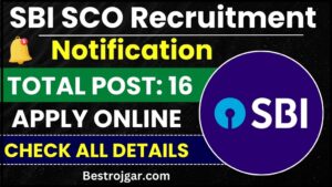 SBI SCO Recruitment Apply 2024 :Online  Apply for 16 Specialist Cadre Officer , Check all details