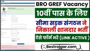 BRO GREF Vacancy 2024 : सीमा सड़क संगठन ने 10वीं पास के लिए शानदार भर्ती निकाली है, जल्दी करें आवेदन?